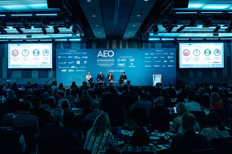 The main stage at the AEO Conference 2026